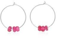 Ruby Hoop Earring