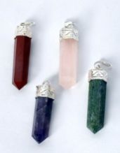 Mix Assorted Cap Pencil Agate Pendants