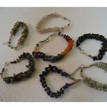 Mix gemstone chips bracelets