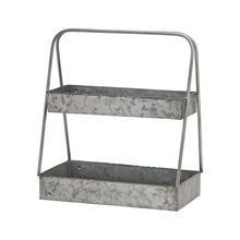 Galvanized Rectangle Tiered Tray