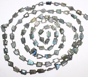 Labradorite Blue Fair Multi Shape Chain