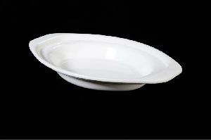 Acrylic White Rice Dish