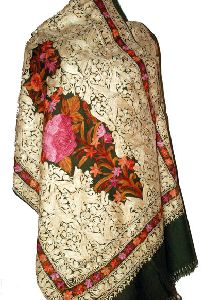 Embroidered Kashmiri Wool Stole