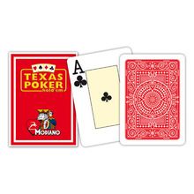 plastic red playing cards