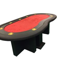 Red Poker Room Table