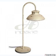 Industrial Metal Table Lamp In White