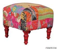 Ottomans Patchwork Stools