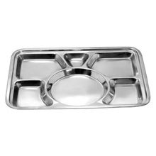 Stainless Steel Six Compartment Tray