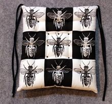 BEE Art Chequer Cotton Chair Cushion