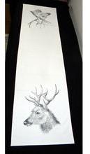 Deer Face Printed Table Runner