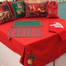 Red Christmas Table Runner