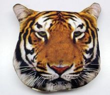 TIGER Face Art Cotton Zipper Pouch