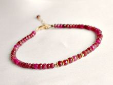 Ruby Beaded Bracelet