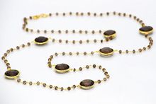 Smoky topaz Gemstone Necklace