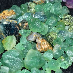 Natural Green Fluorite Rough Stone