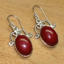 Red stone Earrings