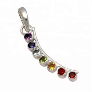 Seven Stone Pendants Healing Chakra Jewelry