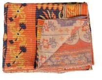 Reversible cotton made kantha quilt