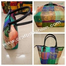 Cotton Kaantha Stitch Tote Bags