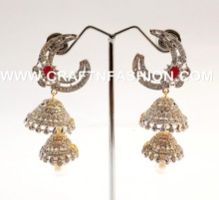 cubic zirconia earring