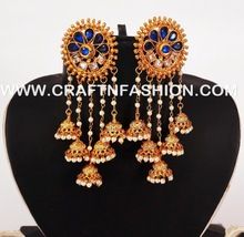 Gold Plated Kundan Earring