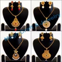 Golden Kundan Polki Set