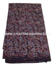 HAND BLOCK PRINTED COTTON AJRAKH FABRIC