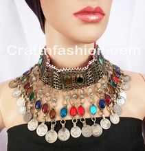 Multi Colored Stone Coin Jewelry