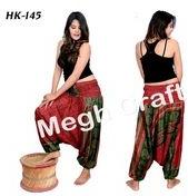 Silk Crepe Harem Pants