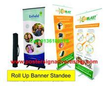 Roll up banner stand