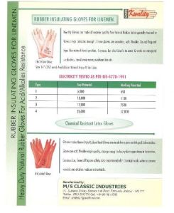 electrical shock proof hand gloves