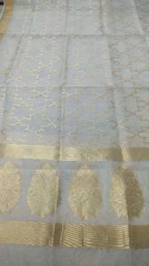 Handloom pure Kora silk Kardua Dupatta