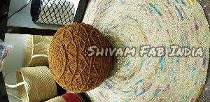 Woven Pouf