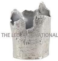 Broken Look Raw Polish Metal Vase