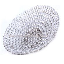 metal round crystal tray