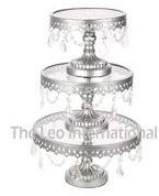 3 tier metal wedding cake stand