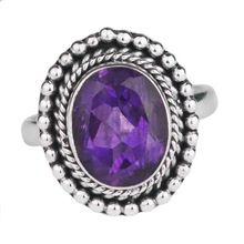 amethyst ethnic look ring