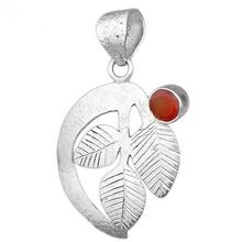 Fascinate Carnelian Silver Pendant