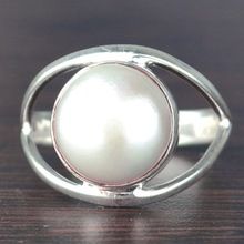 Natural Pearl Gemstone Ring