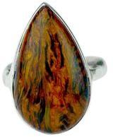 Picasso jasper gemstone Ring