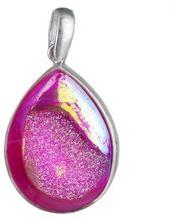 silver druzy pendant