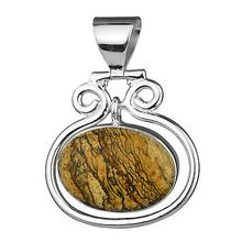 Silver Picture Jasper Pendant