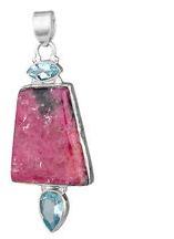 Silver Rhodochrosite Pendant