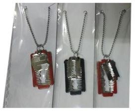 Mens Stainless Steel Blade Pendant