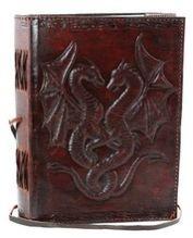 double dragon embossed leather journals