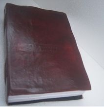 handmade leather journal