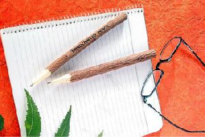 Handmade Neem Pencils with Logo Embossed