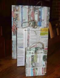 Paper Bags from Old News Papers