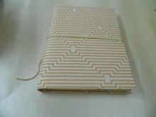 silk screen printed handmade paper notebooks