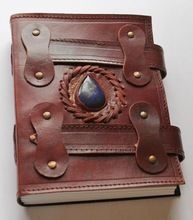 Smaller Size Stich Stone on Flap Leather Journal